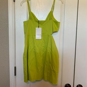 Zara Lime/Yellow Bodycon Dress